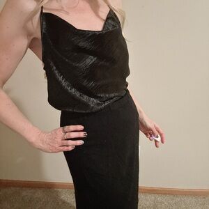 Express Black Cowl Camisole Top